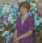 Портрет Натальи Ф. - 1994, 75х75, холст, масло, 30 000,00руб.